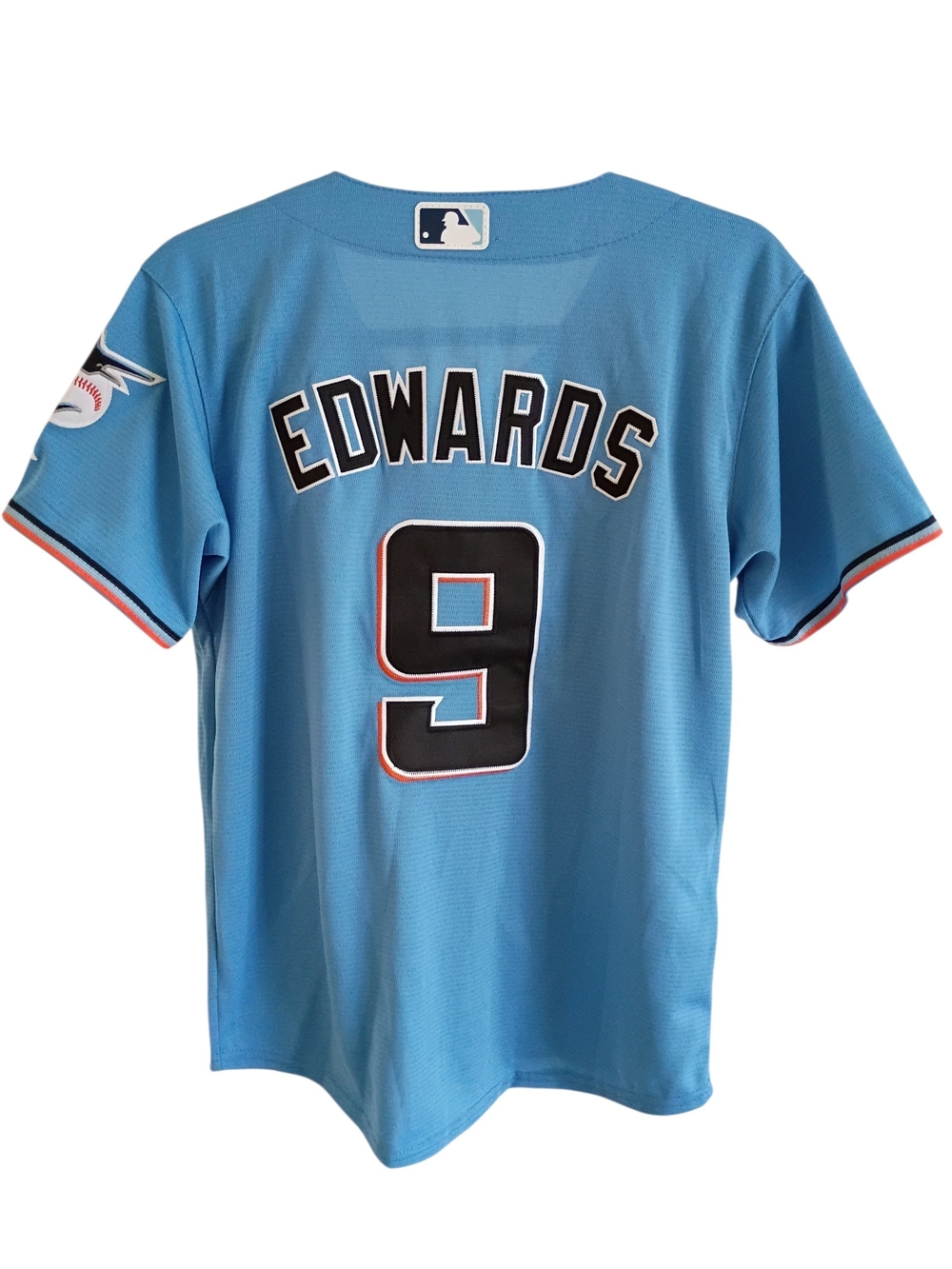 Xavier Edwards Florida Miami Marlins Teal Youth Junior XL Jersey Embroidered